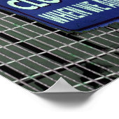 Open Sign Funny, Closed Sign Funny Poster (Ecke)