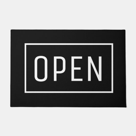 OPEN SIGN FUßMATTE (Vorderseite)