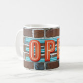 OPEN SIGN KAFFEETASSE (Vorderseite Links)