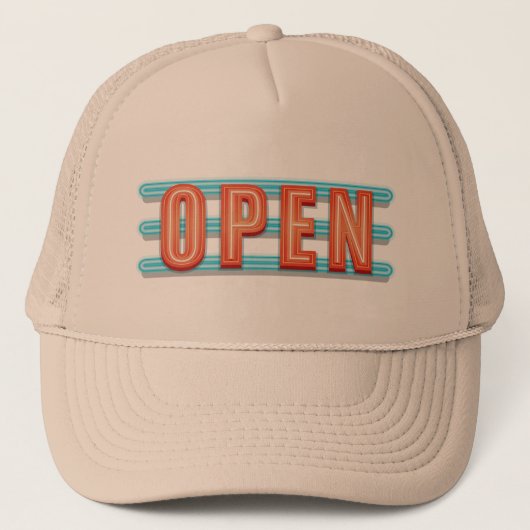 OPEN SIGN TRUCKERKAPPE (Vorderseite)