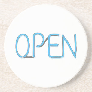 Open Sign Untersetzer