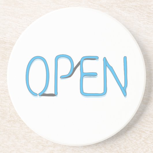 Open Sign Untersetzer (Vorne)