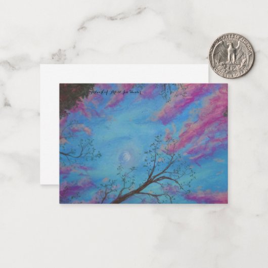 Open Sky Mitteilungskarte (Vorderseite/Rückseite Beispiel)