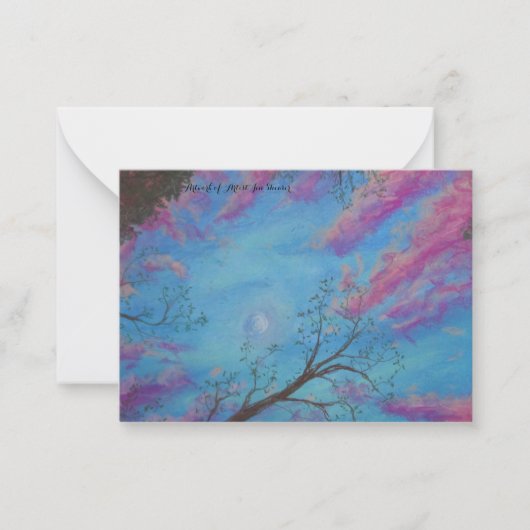 Open Sky Mitteilungskarte (Vorderseite)