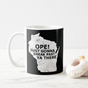 Open Sneak Past Ya Es Wisconsin Staat Karte Zitat Kaffeetasse