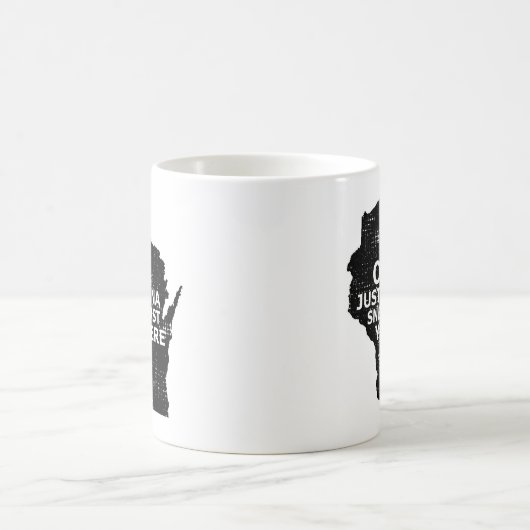 Open Sneak Past Ya There Wisconsin Map Quote Staat Kaffeetasse (Mittel)