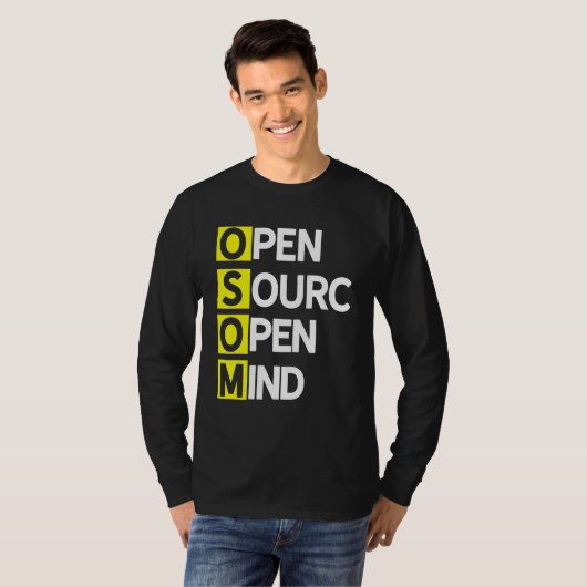 Open Source Open Mind 3 Programm Coder Computer De T-Shirt (Vorne ganz)