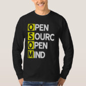 Open Source Open Mind 3 Programm Coder Computer De T-Shirt (Vorderseite)