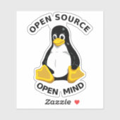 Open Source Open Mind Aufkleber (Blatt)