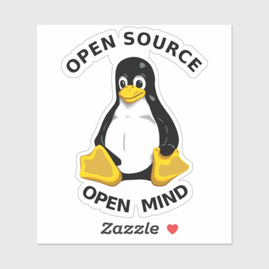 Open Source Open Mind Aufkleber (Blatt)
