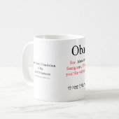 Open Source Translation Obadiah 1:15 Tasse (Vorderseite Links)