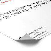 Open Source Translation Obadiah 1:18 Poster (Ecke)