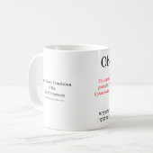 Open Source Translation Obadiah 1:19 Tasse (Vorderseite Links)