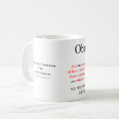 Open Source Translation Obadiah 1:20 Tasse (Vorderseite Links)