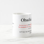 Open Source Translation Obadiah 1:21 Tasse (Mittel)