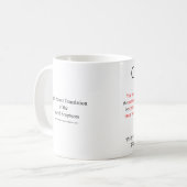 Open Source Translation Obadiah 1:7 Tasse (Vorderseite Links)
