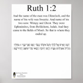 Open Source Translation Ruth 1:2 Poster (Vorne)