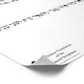 Open Source Translation Ruth 1:3 Poster (Ecke)