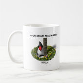 Open Source Tree Hugger Inside (Herzog) Kaffeetasse (Links)