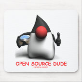 Open Source Typ (Software Developer Duke) Mousepad (Vorne)