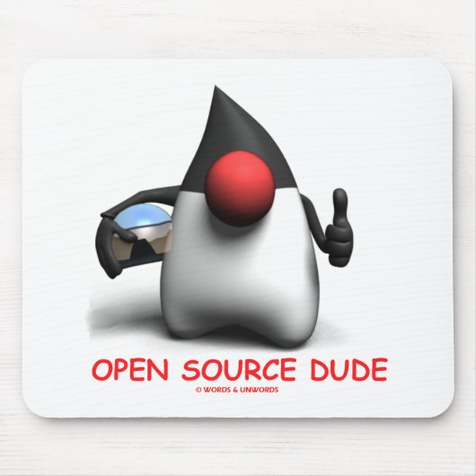 Open Source Typ (Software Developer Duke) Mousepad (Vorne)