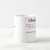 Open Source Übersetzung Obadiah 1:3 Becher Kaffeetasse (Mittel)