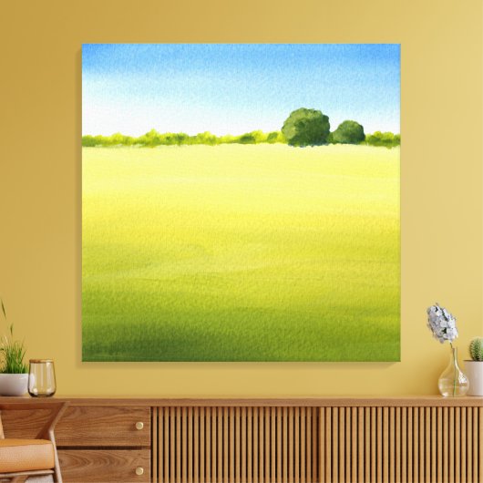 "Open Space" Acrylfarbe Leinwanddruck (Insitu (Wohnzimmer))