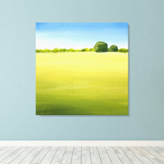 "Open Space" Acrylfarbe Leinwanddruck (Insitu (Holzboden))