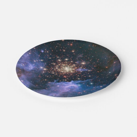 Open Star Cluster NGC 3603 Pappteller (Schrägansicht)