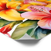 Open Tiki Bar Tropical Luau Poster (Ecke)