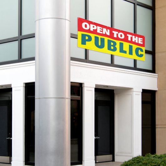 Open To The Public Event Banner (Äußeres Gebäude)