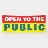 Open To The Public Event Banner (Horizontal)