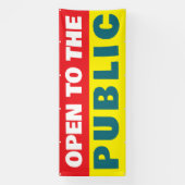 Open To The Public Event Banner (Vertikal)