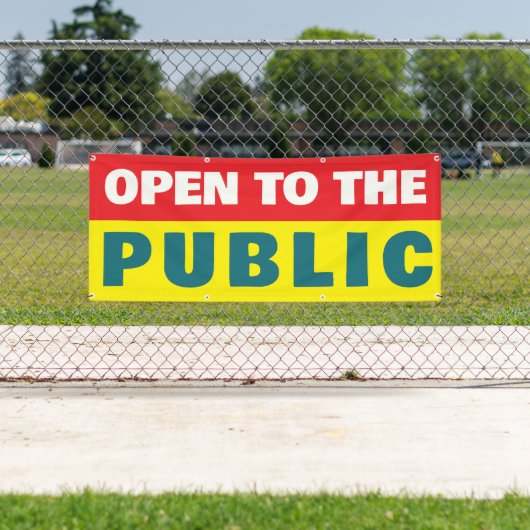 Open To The Public Event Banner (Insitu)