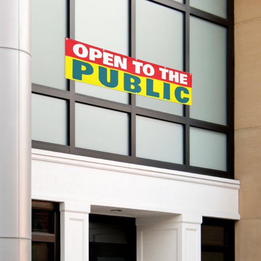 Open To The Public Event  Banner (Äußeres Gebäude)