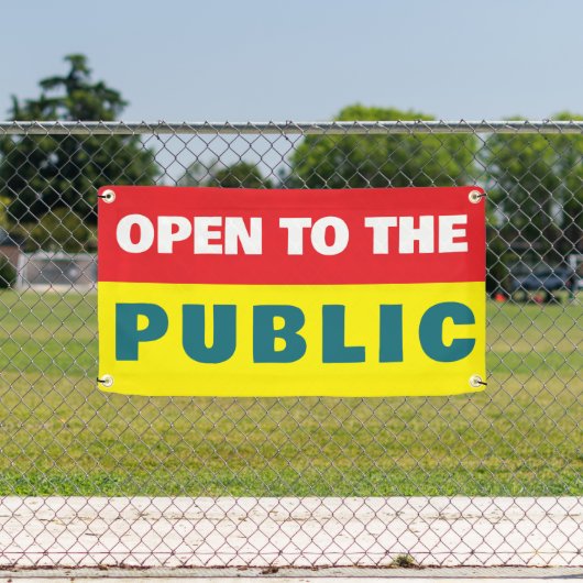 Open To The Public Event Banner (Insitu)