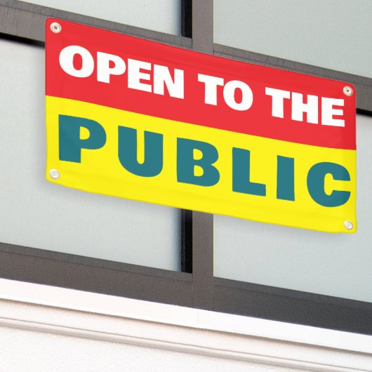 Open To The Public Event  Banner (Äußeres Gebäude)