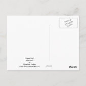 Open Tulip Art Blume Art Collection Postkarte (Rückseite)