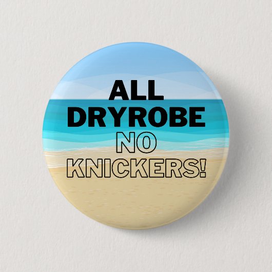 Open Water Schwimmer Geschenk Meer schwimmen Button (Vorderseite)