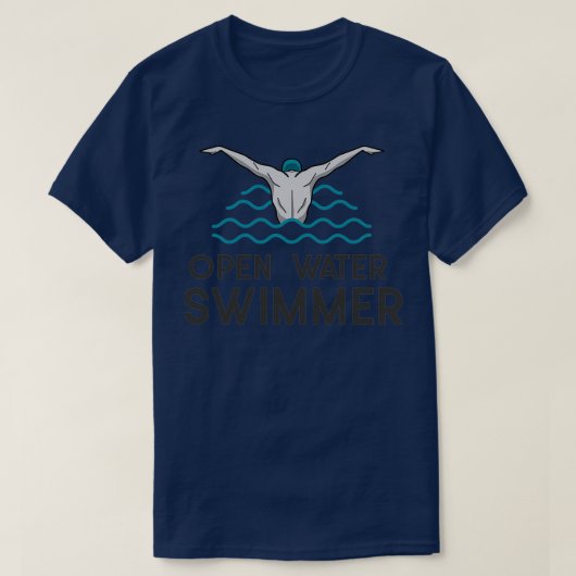 Open Water Schwimmer Tauchen T-Shirt (Design vorne)