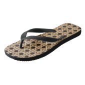 Open Weave Rattan Cane Flip Flops Badesandalen (Schrägansicht)