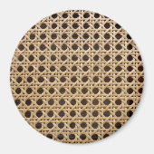 Open Weave Rattan Cane Large Round Magnet (Vorne)