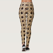 Open Weave Rattan Cane Leggings (Rückseite)