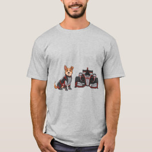 Open-Wheel-Rennfahrer-Pooch-T-Shirt T-Shirt