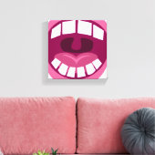 Open Wide und sagen Ahhhh Leinwanddruck (Insitu (Wohnzimmer))