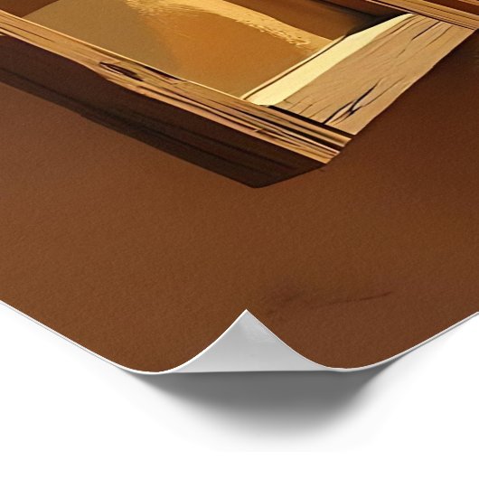 Open Window in the Desert Poster (Ecke)