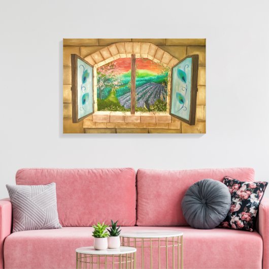 Open Window Leinwanddruck (Insitu (Wohnzimmer))