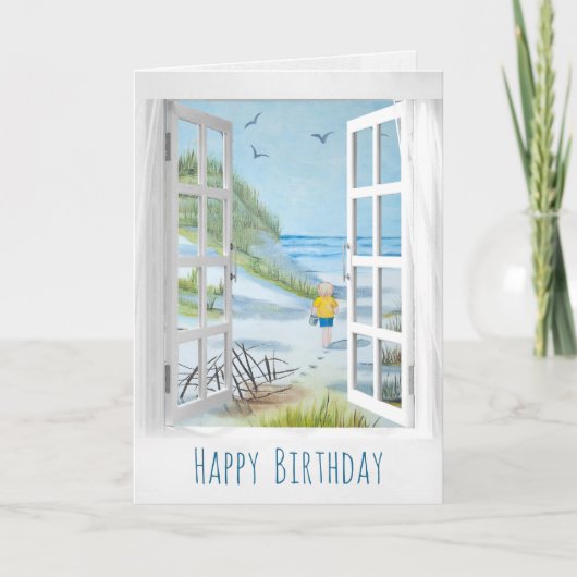 Open-Window-Szene Karte (Vorderseite)