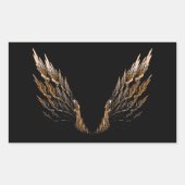 Open Wings Rechteckiger Aufkleber (Vorderseite)