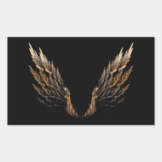 Open Wings Rechteckiger Aufkleber